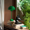 &Tradition VP3 Flowerpot Table Lamp, Dark Green