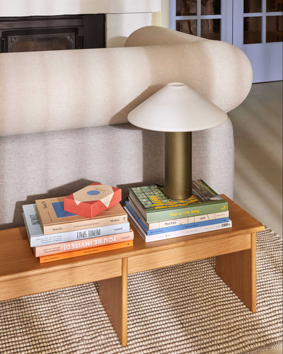 Hubsch Orbit table lamp, Dark green