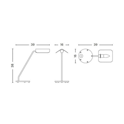 Hay Apex desk lamp, oyster white