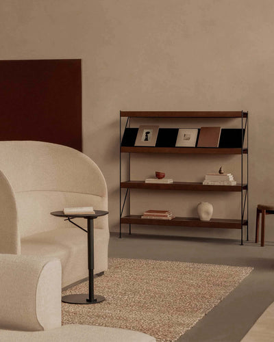 Audo Copenhagen Branch adjustable side table, linoleum charcoal