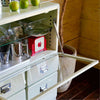 Dulton Cup Board, ivory