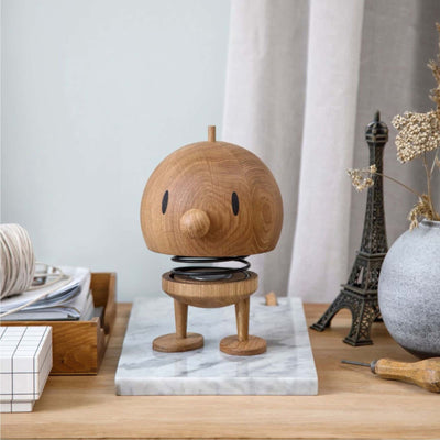 Hoptimist Bumble L rechargeable lamp, oak