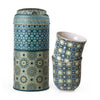 Images d'Orient Tin Box 2 Levels With 2 Coffee Cups, Andalusia