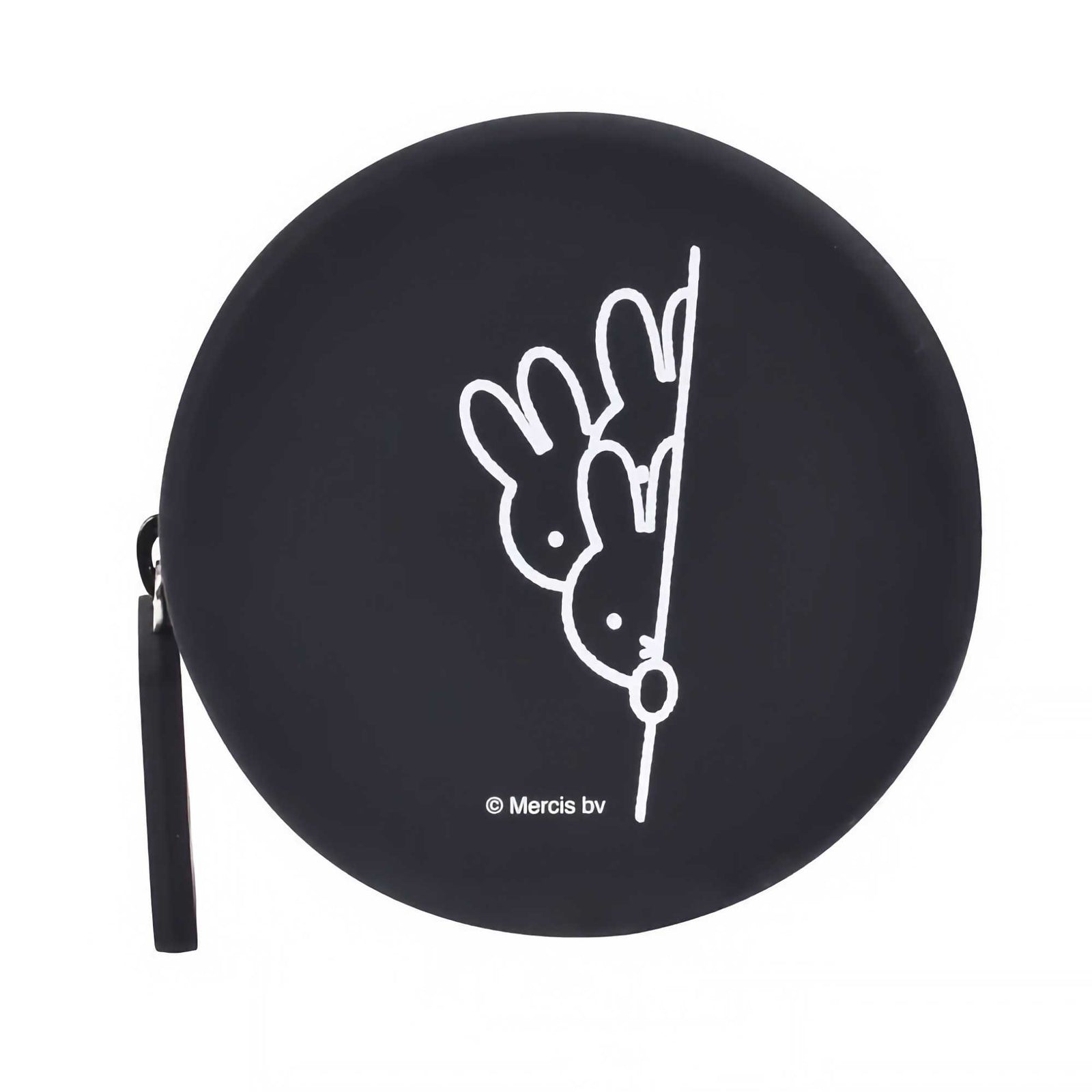 Curun Miffy Round Coin Pouch, Black