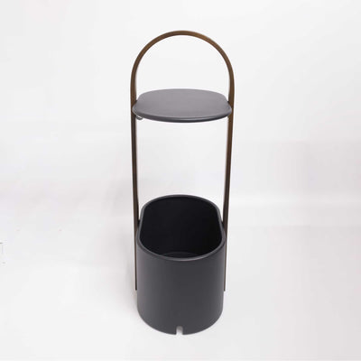 refurbished | Umbra Bellwood side table w. storage and cable management, black