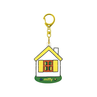 Miffy Pop-Up acrylic keychain, yellow