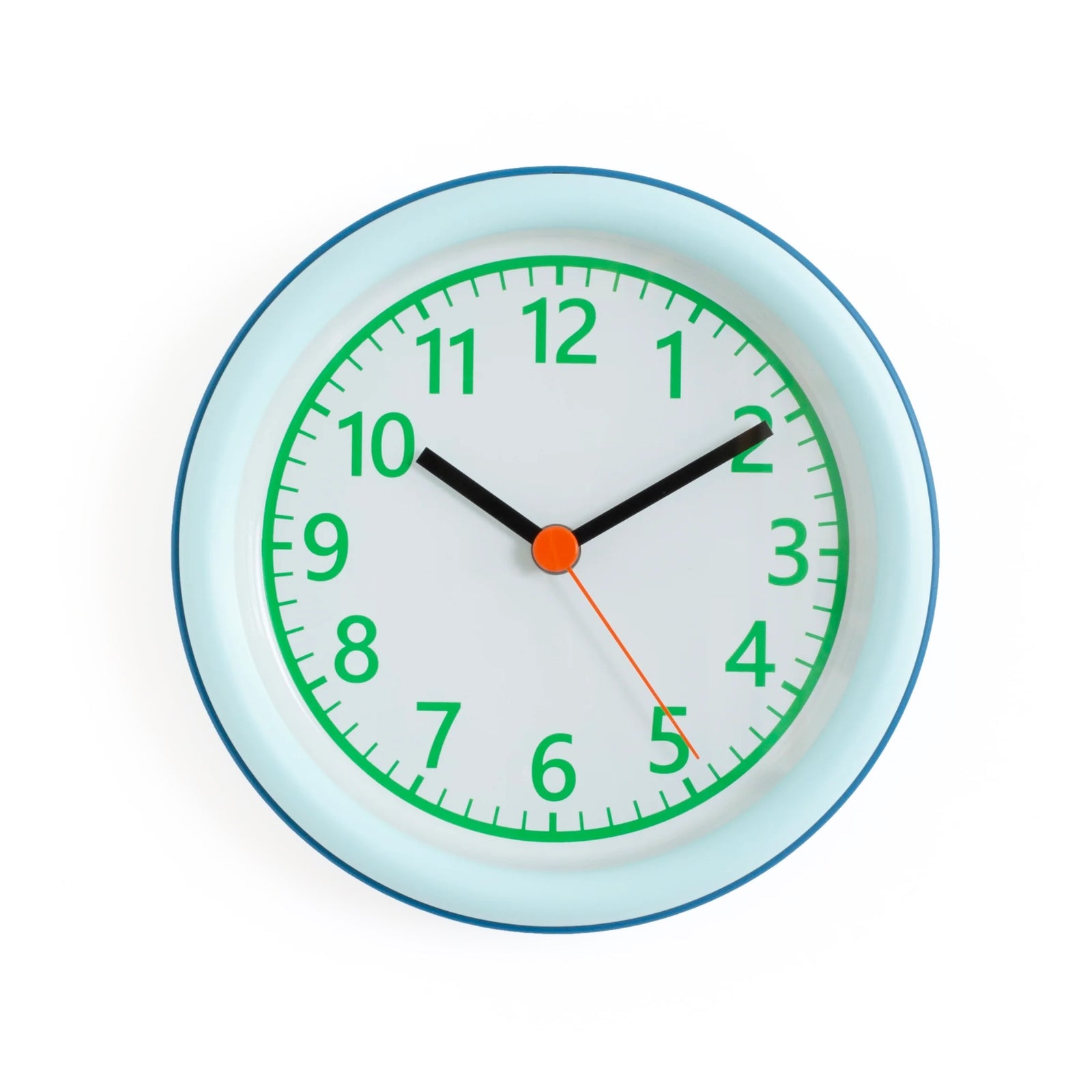 Sowden wall clock, white/blue