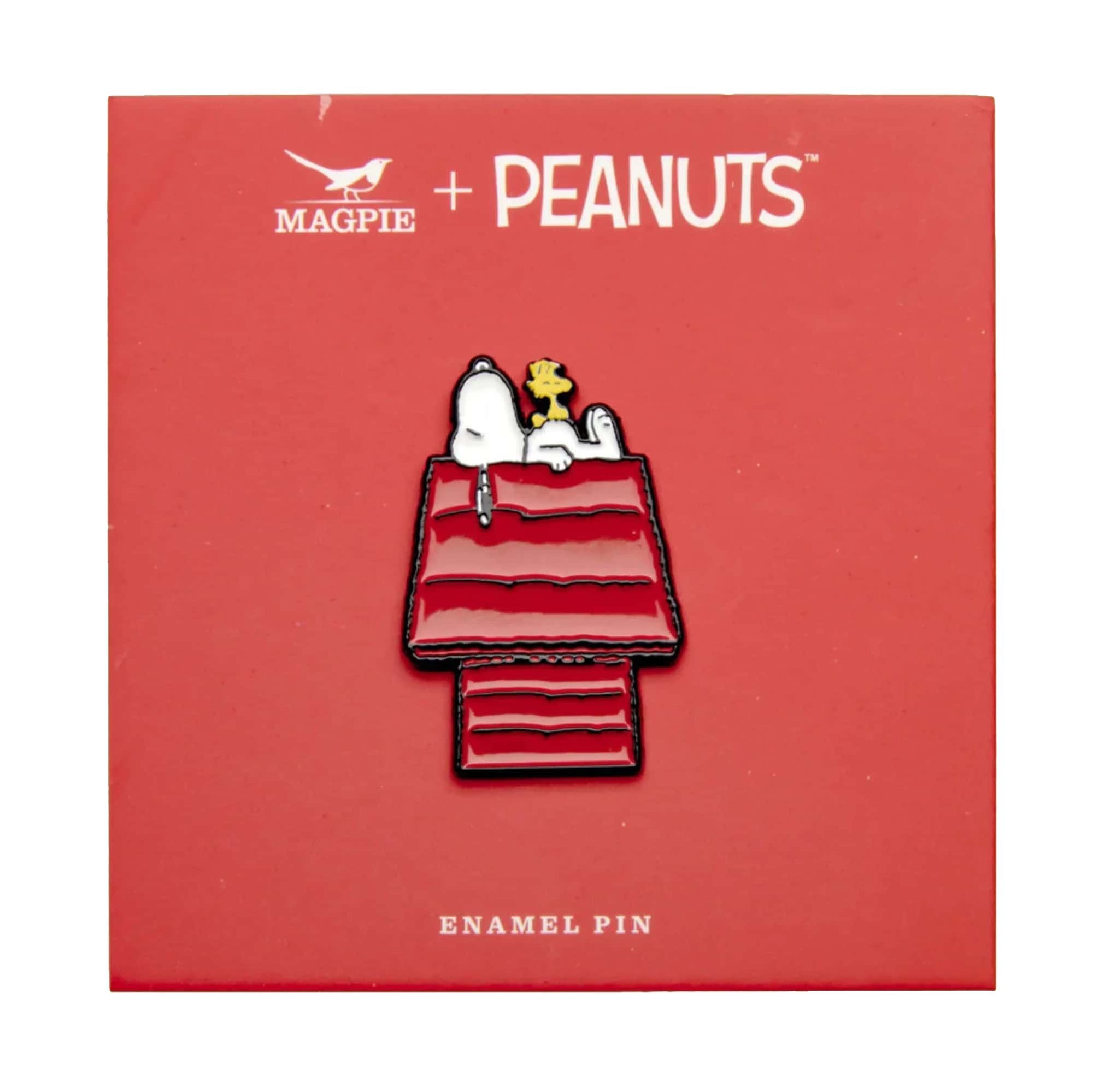 Peanuts x Magpie Snoopy enamel pin, house