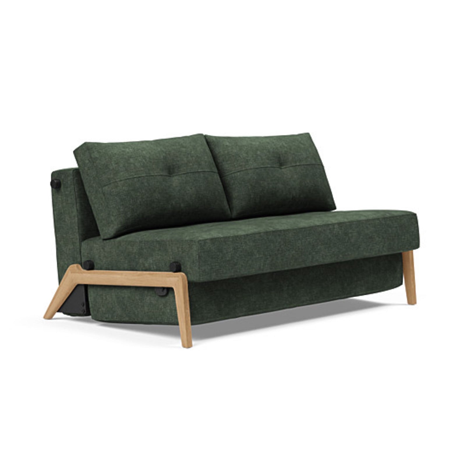 Innovation Living Cubed 140 Wood sofa bed, 281 avella pine green