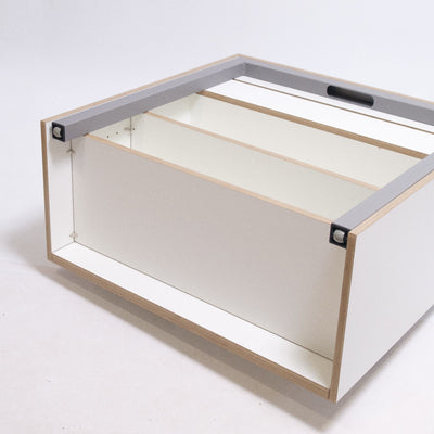 Alwin's Secretary The Archivist extendable table, white