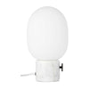 JWDA table lamp large, white marble carrara