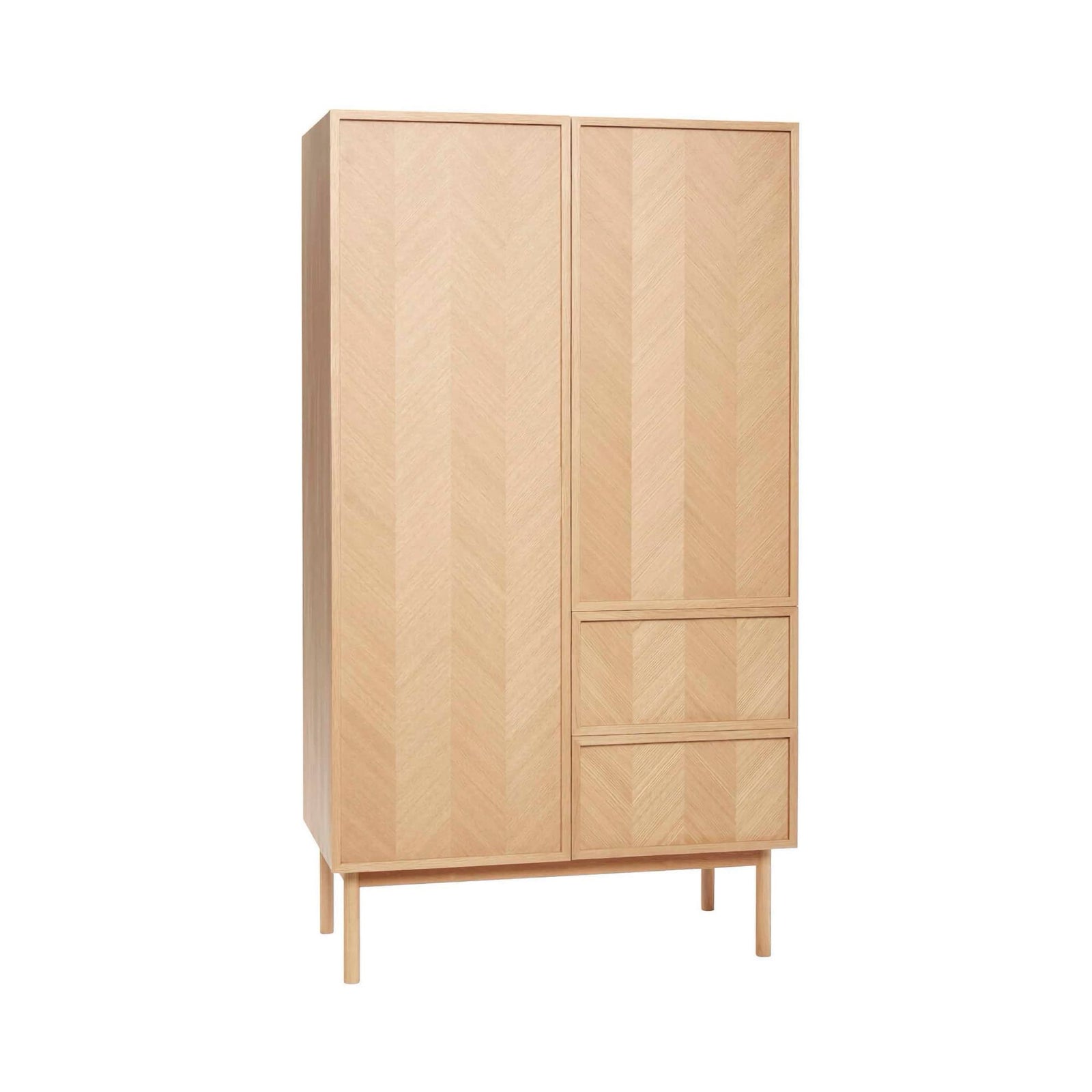 Hübsch Herringbone wardrobe large, natural