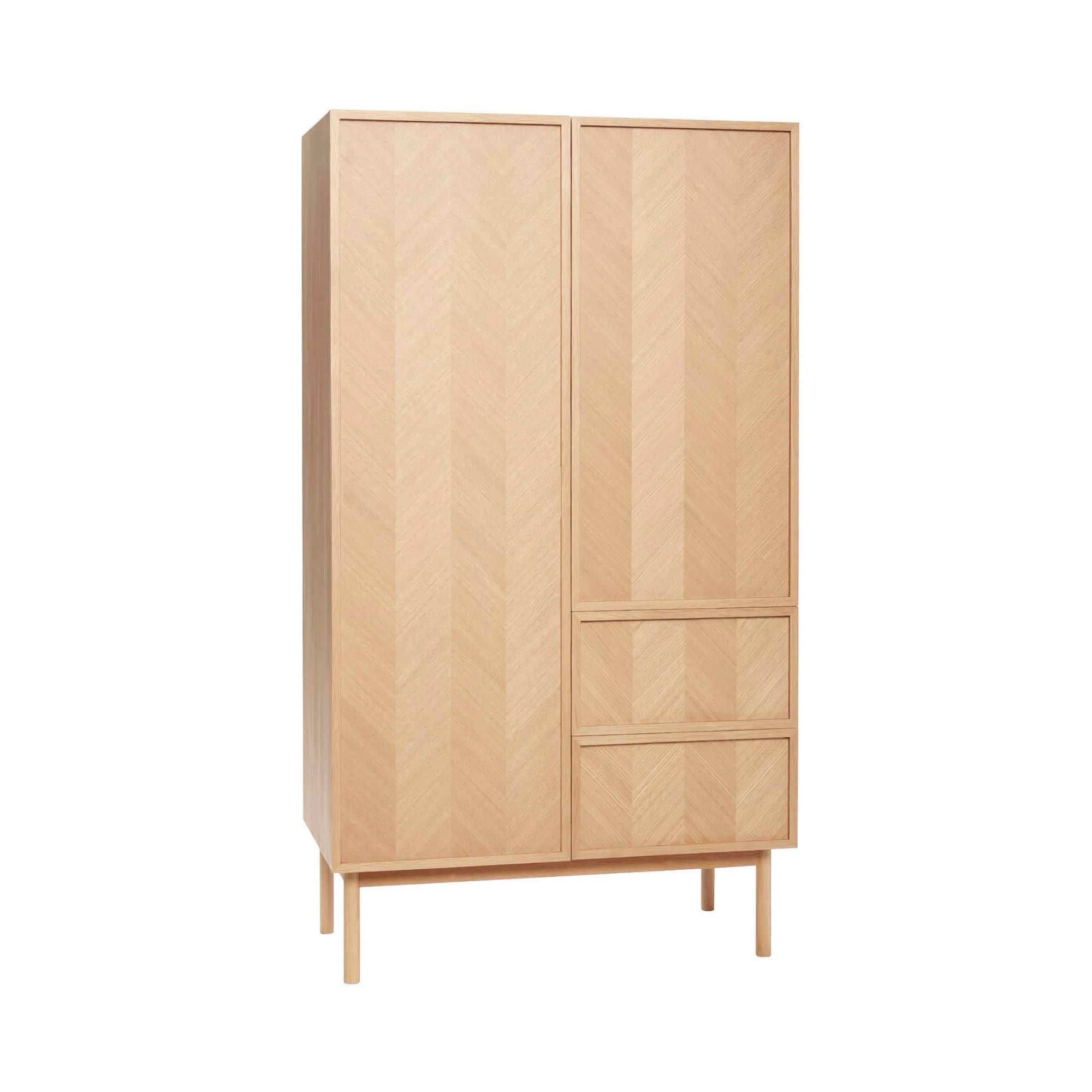 Hübsch Herringbone wardrobe large, natural