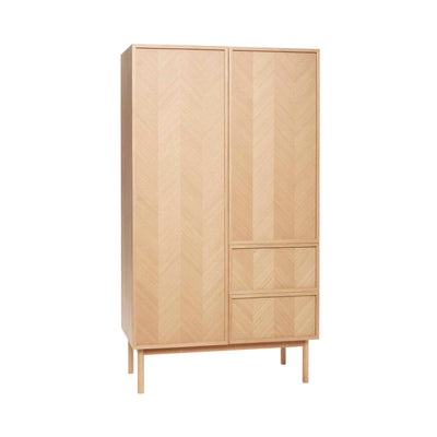 Hübsch Herringbone wardrobe large, natural