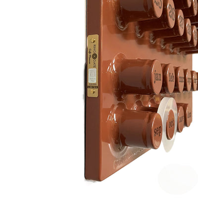 Ring-A-Date perpetual calendar, café mousse