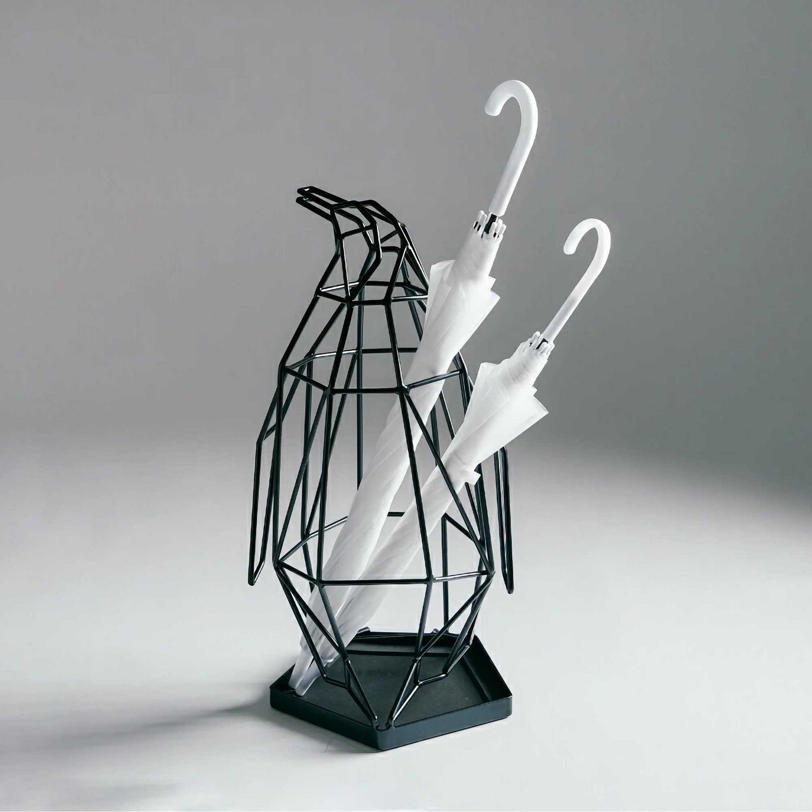 Studio Domo Penguin Umbrella Stand , Black