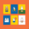 Miffy postcard pack set, orange