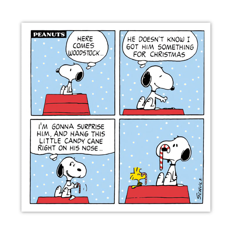 Hype Snoopy christmas card, gift for woodstock