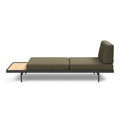 Innovation Living Puri daybed with oak table, 535 boucle forest green