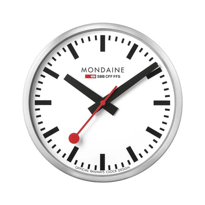 Mondaine wall clock ø25, silver