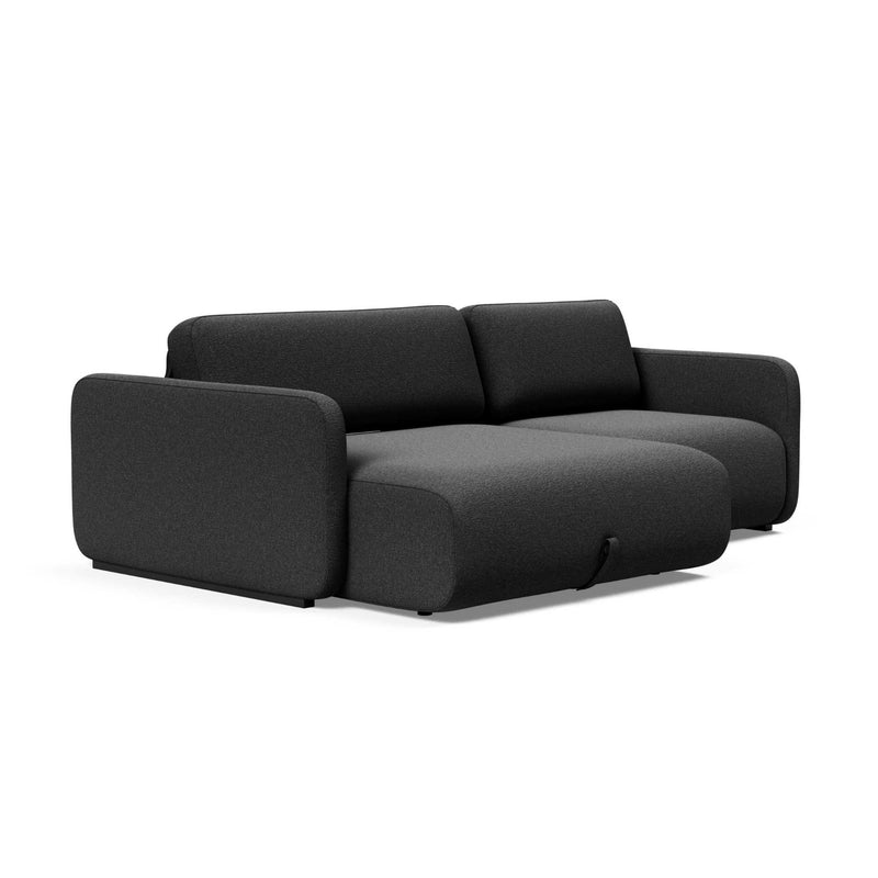 Innovation Living Vogan Lounger Sofa Bed, 577KenyaDarkGray (w218xd160xh79cm)