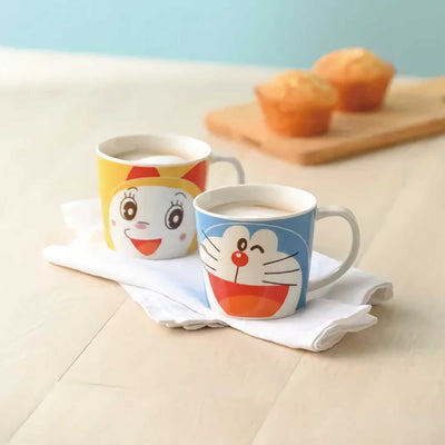 Doraemon Dorami Smiling Face Mug Set