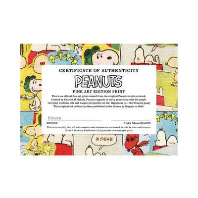 Peanuts x Magpie Snoopy House Framed Print