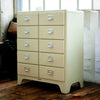 Dulton Cabinet 2 Column by 5 Drawers, Ivory
