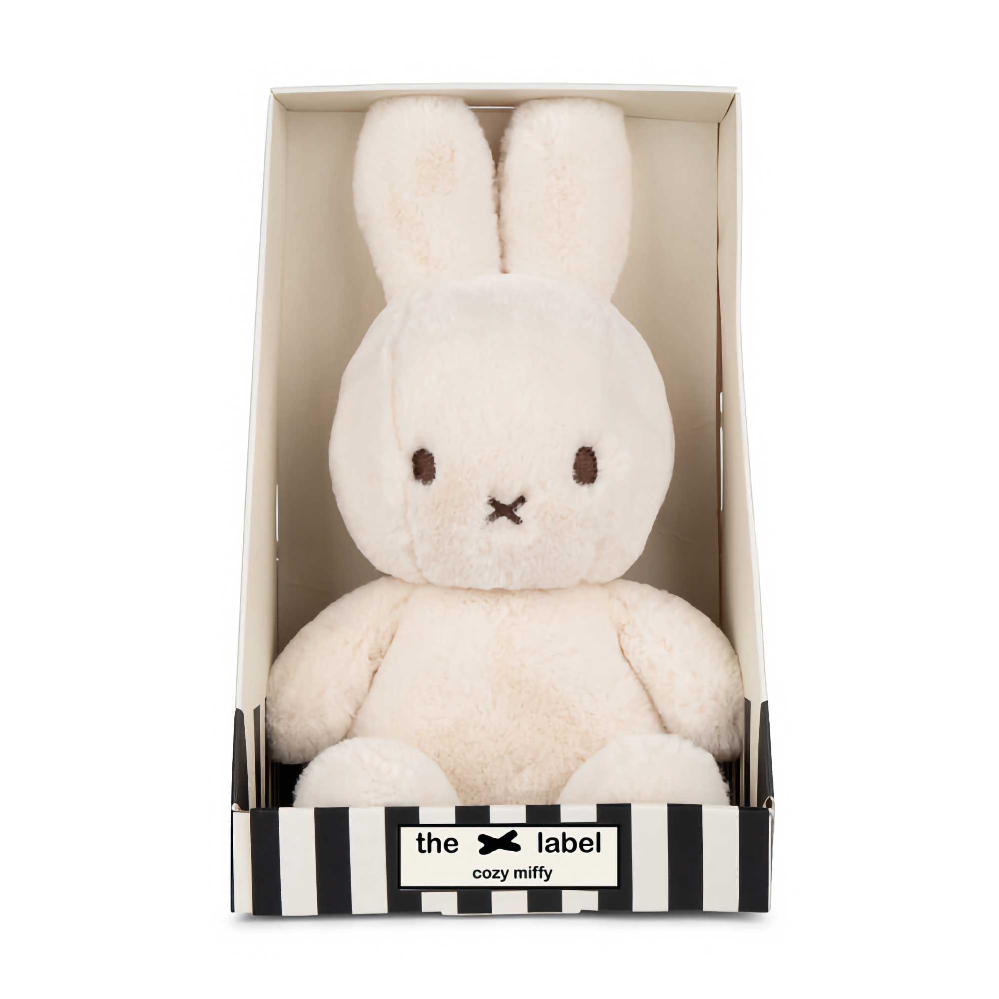 Cozy Miffy Sitting in giftbox (23cmh), cream