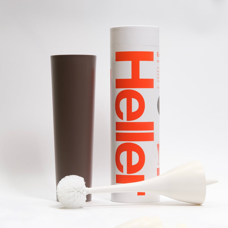 refurbished | Heller Excalibur toilet brush, chocolate