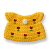 Just Dutch handmade crocheted outfit, yellow tulip drress
