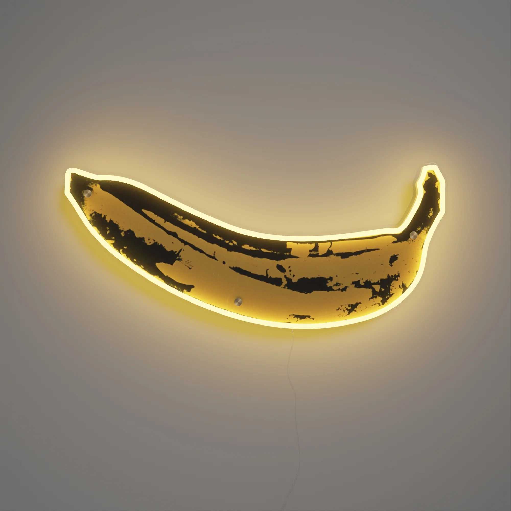 Andy Warhol Yellowpop Banana Neon LED Wall Mounted Sign