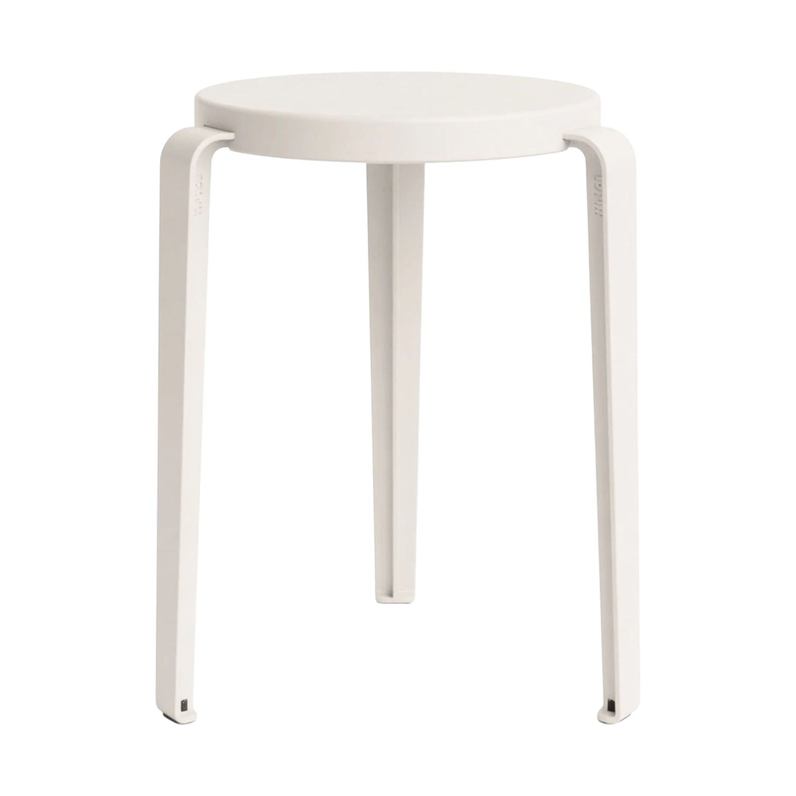 Tiptoe Lou stool, chroma cream white