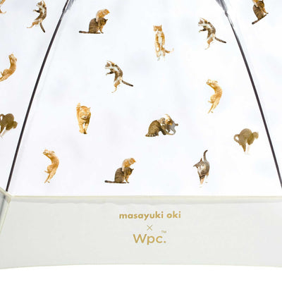 Masayuki Oki x Wpc. Hungry Cat Long Umbrella, Off White