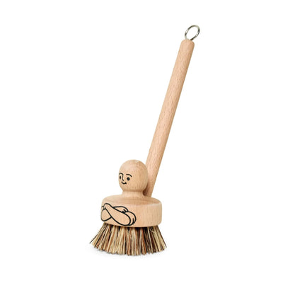 Kikkerland Mr Scrubber, beechwood