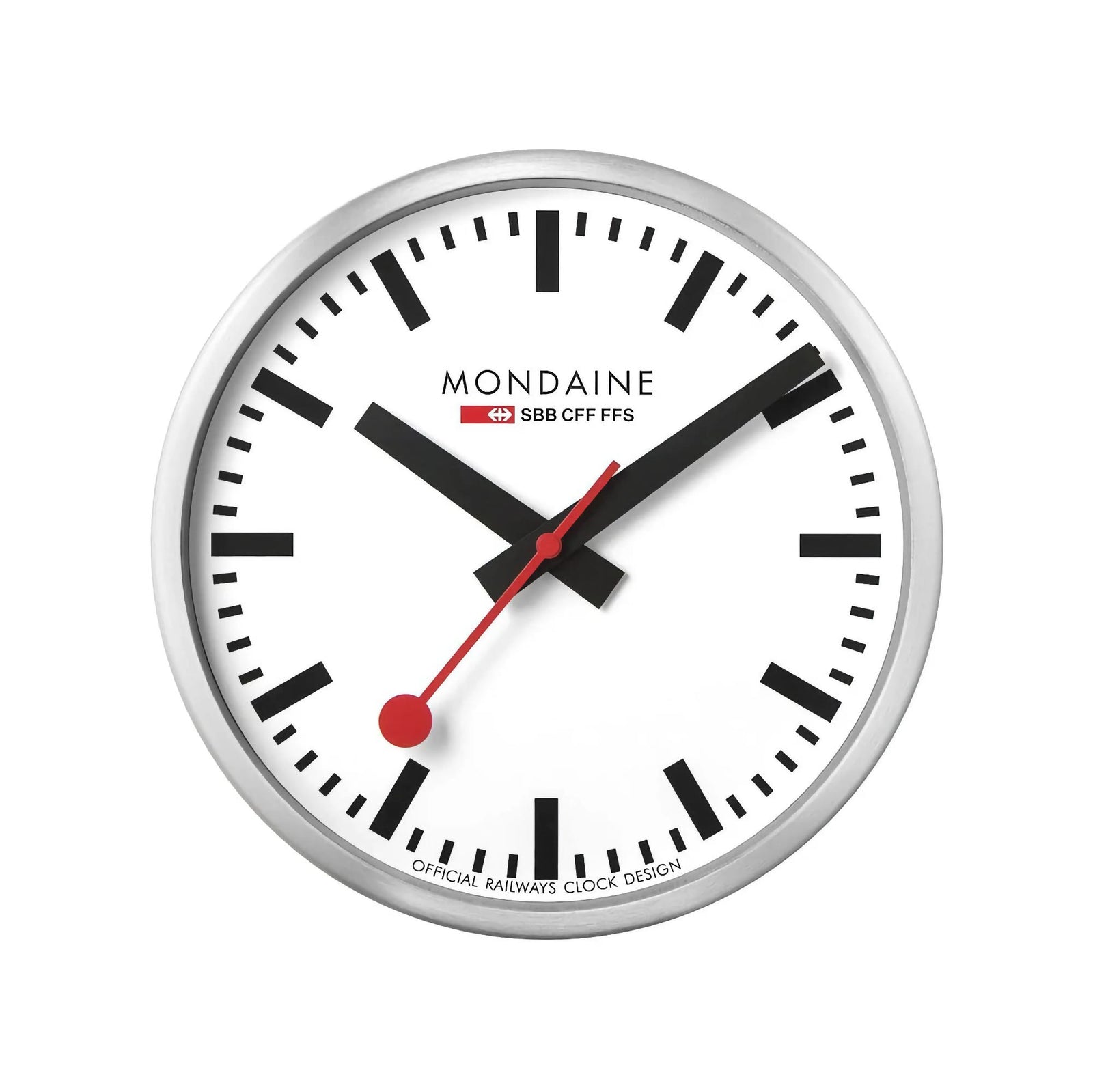 Mondaine wall clock ø25, silver