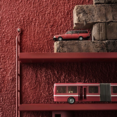 String® Pocket Metal shelving, Oxtorgsröd red
