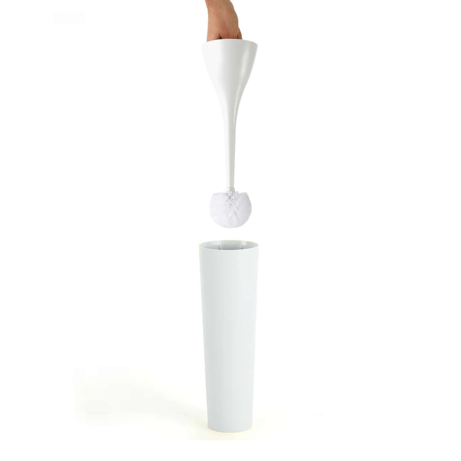 Heller Excalibur toilet brush by Philippe Starck, White