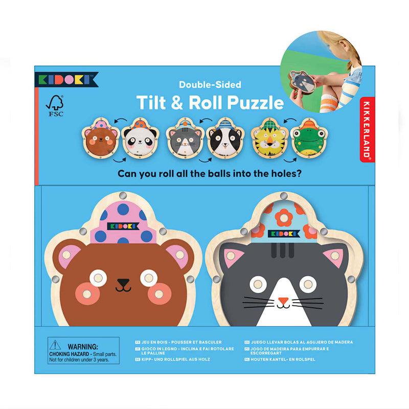 Kikkerland Kidoki double sided tilt & roll puzzle