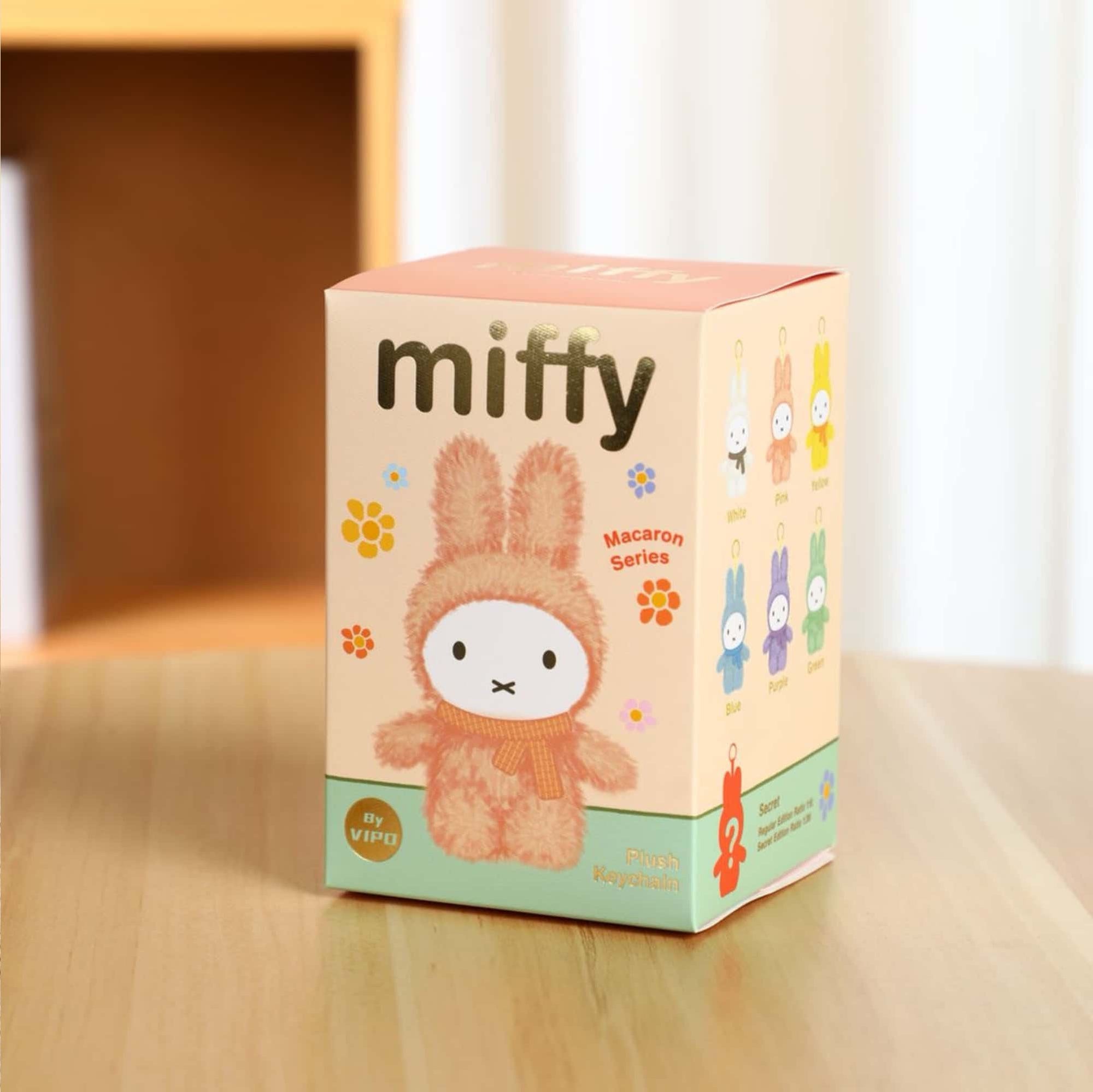 VIPO x Miffy Macaron plush keychain blind box