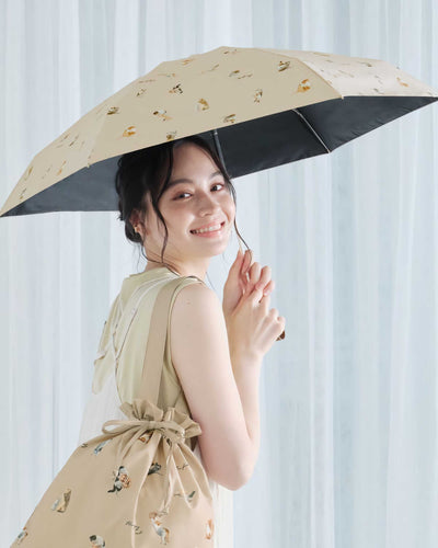 Masayuki Oki x Wpc. Compact Folding Umbrella, Beige