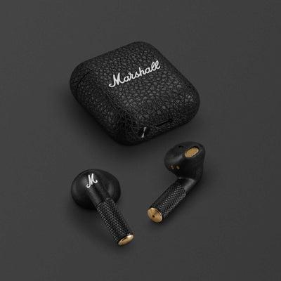 Marshall Minor IV True Wireless Bluetooth In-Ear Headphones with Mic/Remote, Black