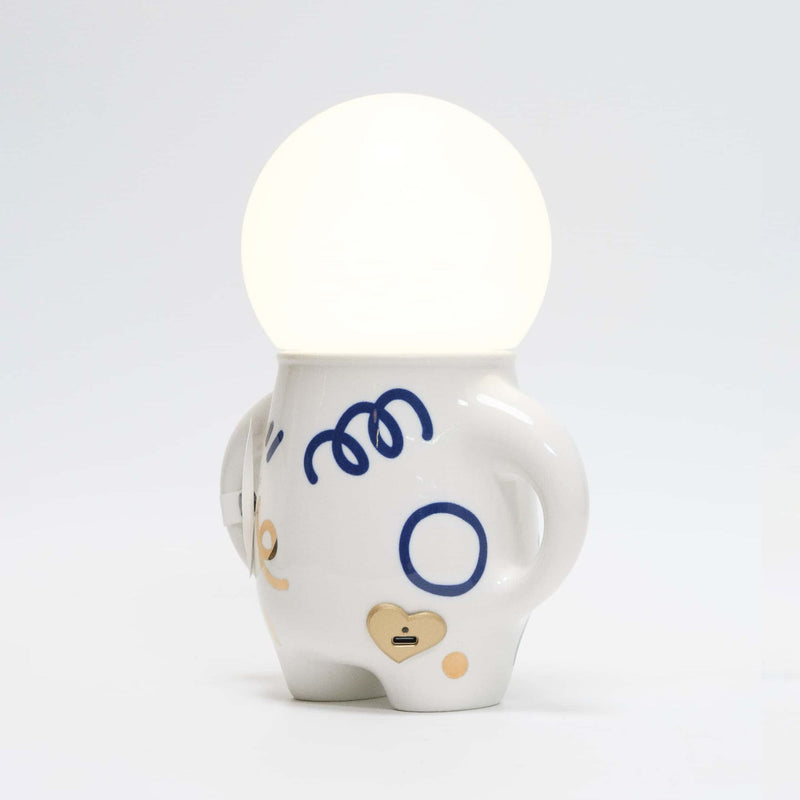 Wekükü GlowBuddy rechargeable lamp, blue/white
