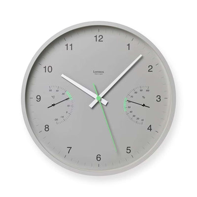Lemnos BROTE wall clock, grey