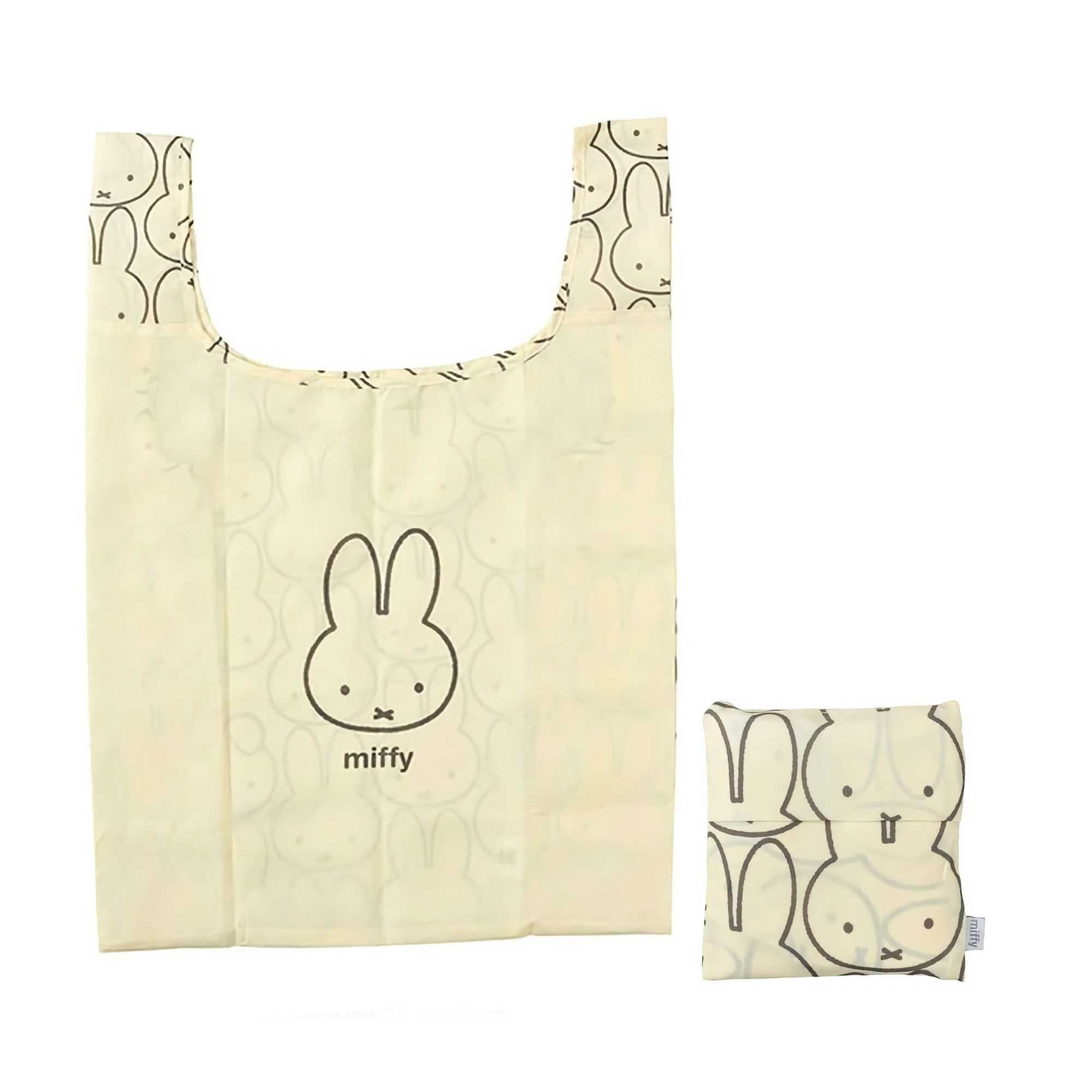 Marushin Miffy foldable eco bag, beige