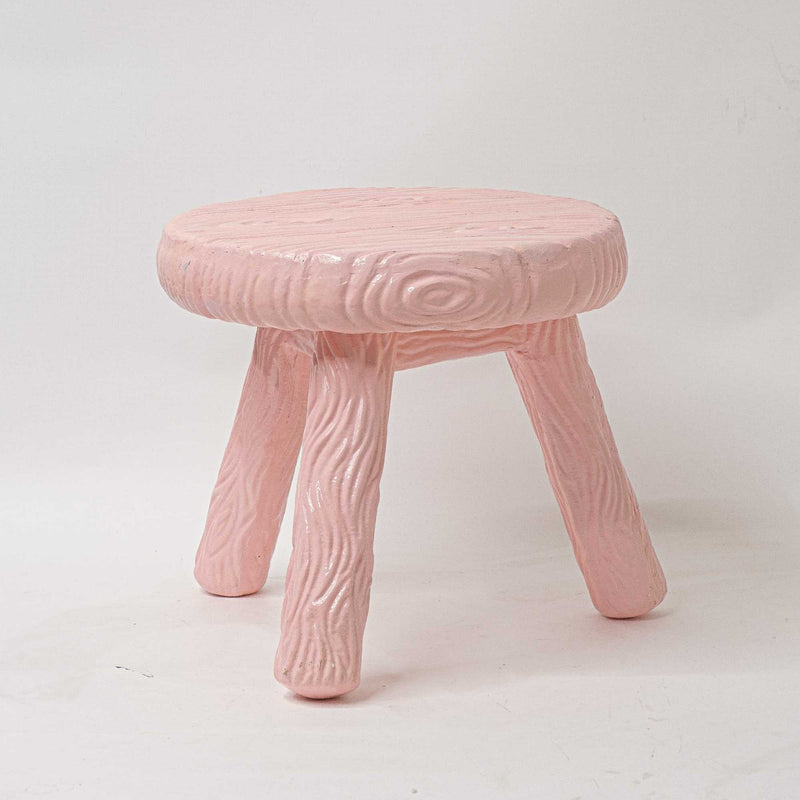 Seletti Milk fiberglass stool, pink