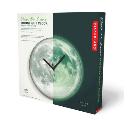 Kikkerland Glow in the Dark Moon clock