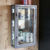 Dulton Wall Mount Glass Cabinet (w42xd21.5xh70cm) , Ivory