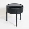 ex-display | Woud Arc side table, black painted ash