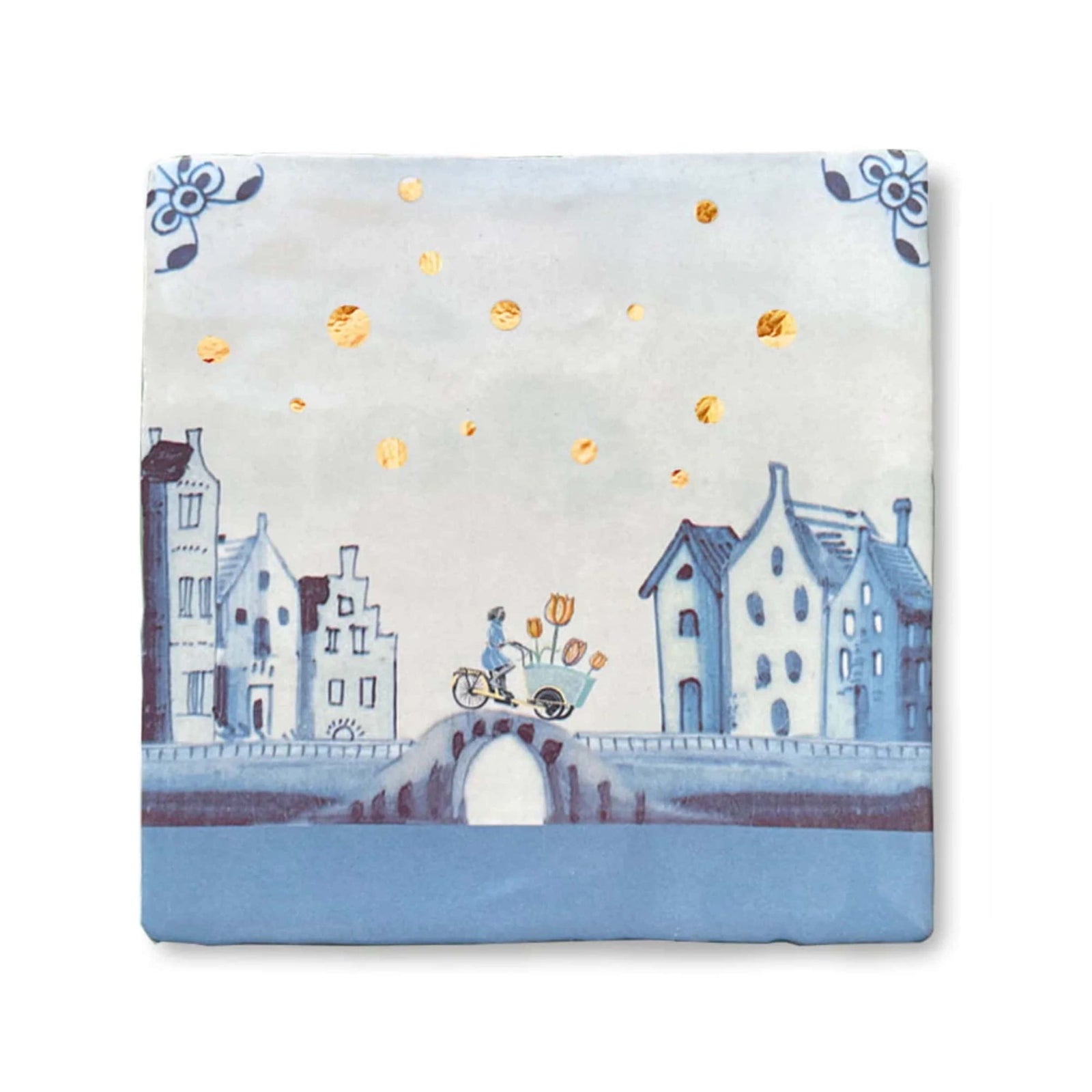 StoryTiles Happy Vibes in Amsterdam decorative tile (10x10cm)